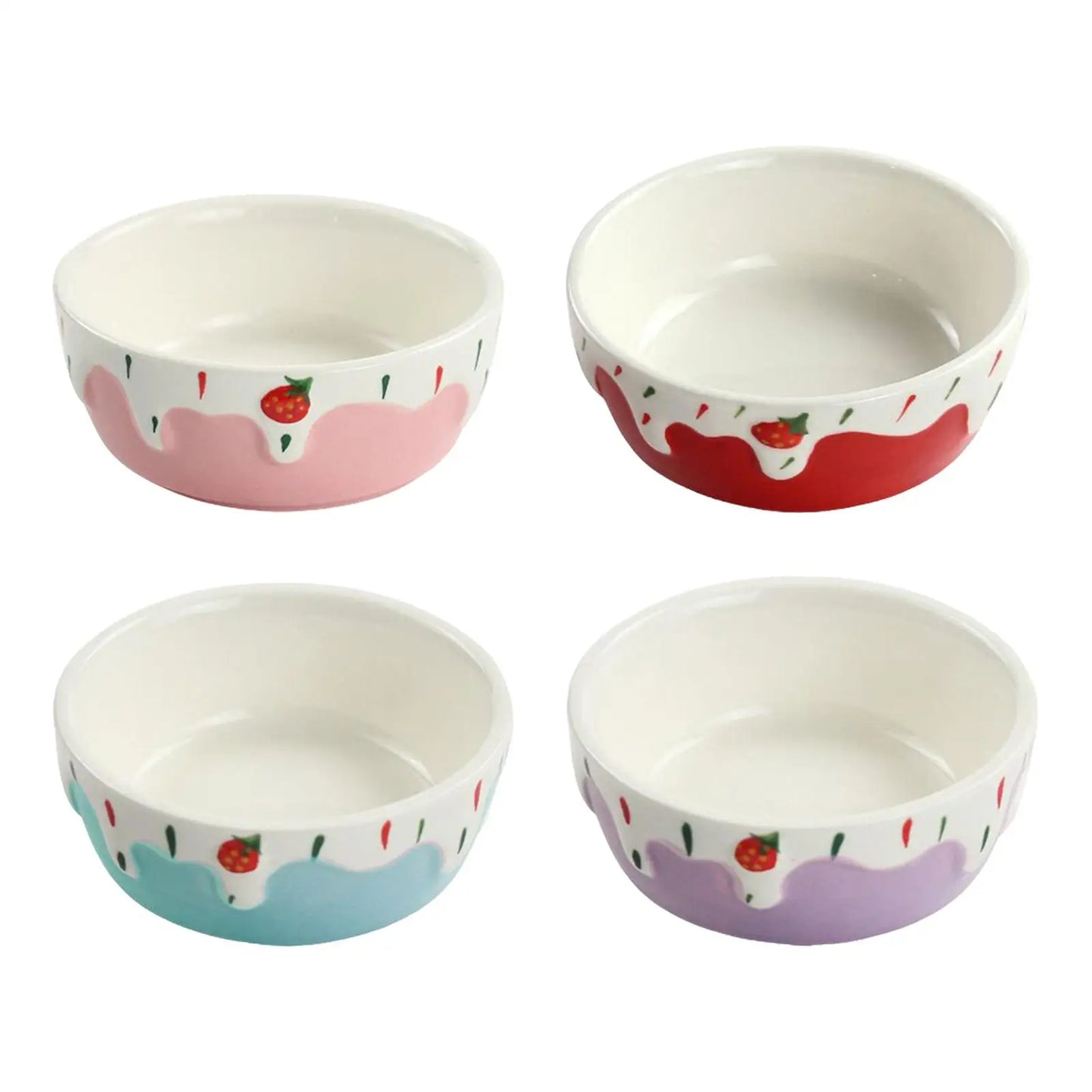 Ceramic Small Pet Food Bowl – Easy Clean Feeding Dish for Hamsters, Rabbits & Small Animals