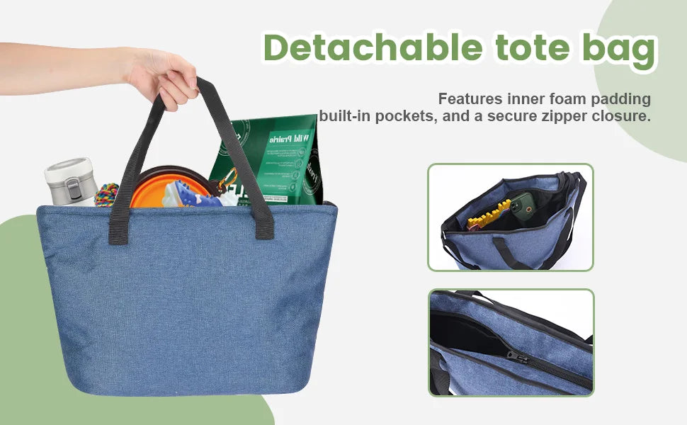 Foldable Pet Stroller – 4-Wheel Travel Buggy with Storage Bag for Dogs & Cats