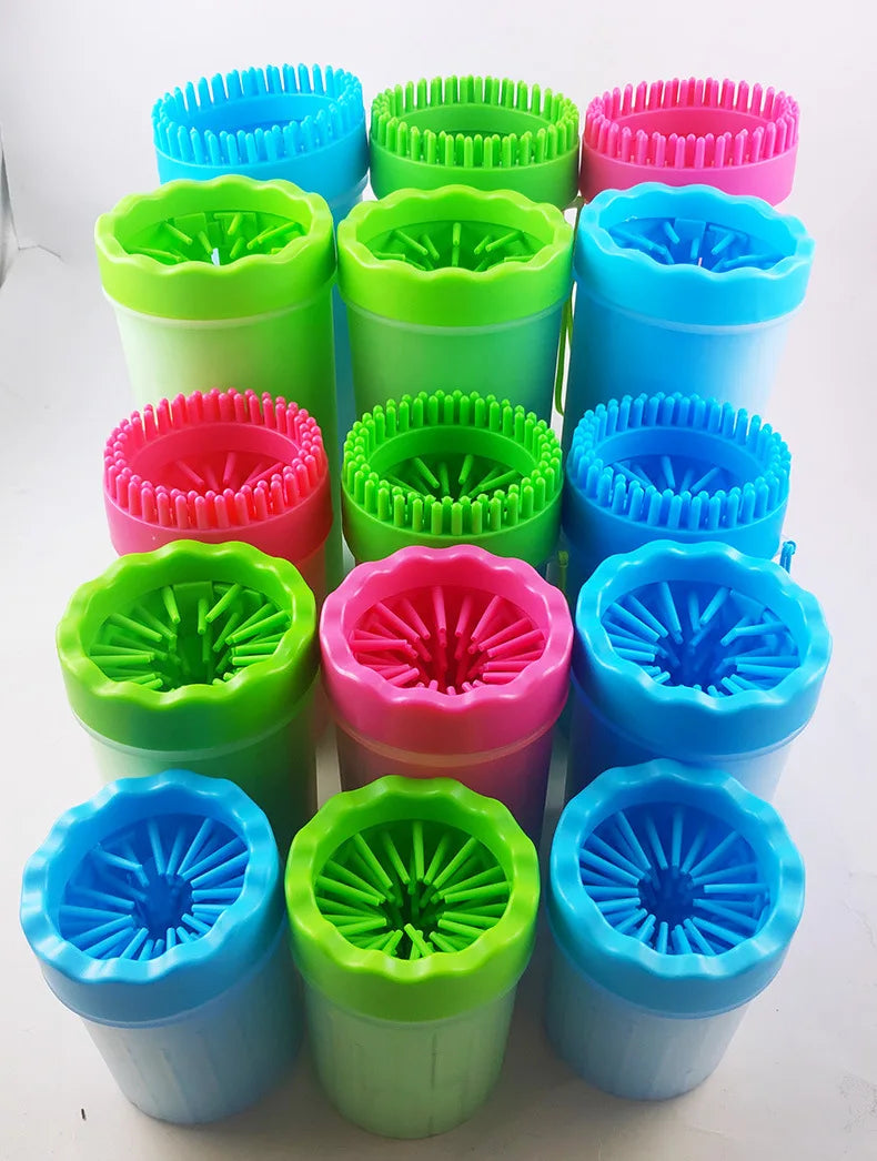 Pet Foot Wash Cup – Silicone Cleaning Brush for Dogs & Cats
