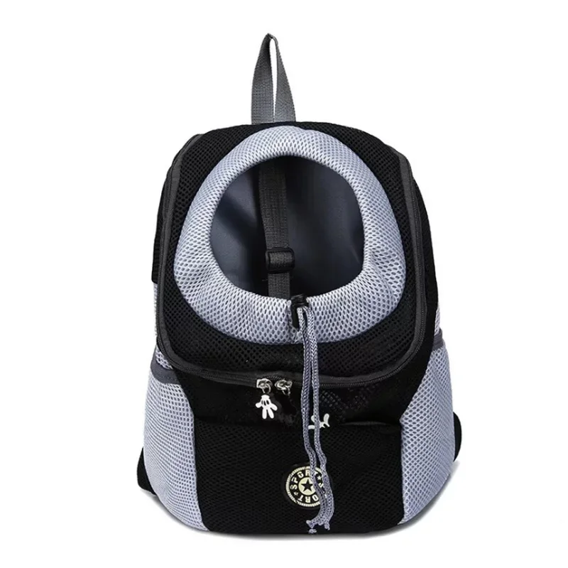 Portable Pet Carrier Backpack – Breathable Front Travel Bag for Dogs & Cats