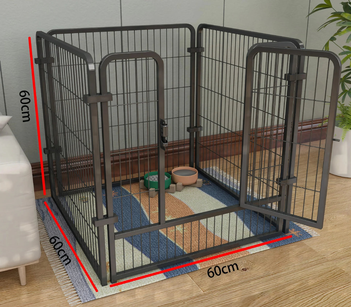 Parque plegable para perros, gatos y conejos