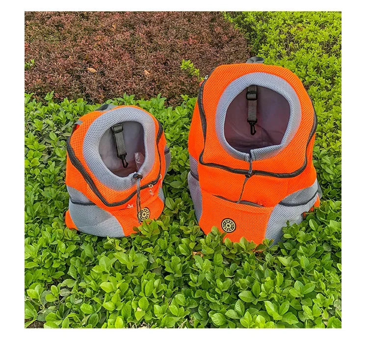 Portable Pet Carrier Backpack – Breathable Front Travel Bag for Dogs & Cats
