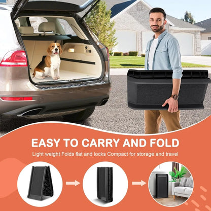 Folding Dog Ramp for Car & SUV – Non-Slip for Large Dogs