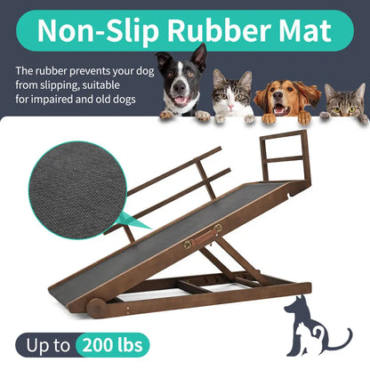 Folding Dog Ramp – For Bed, Car, Couch & Truck