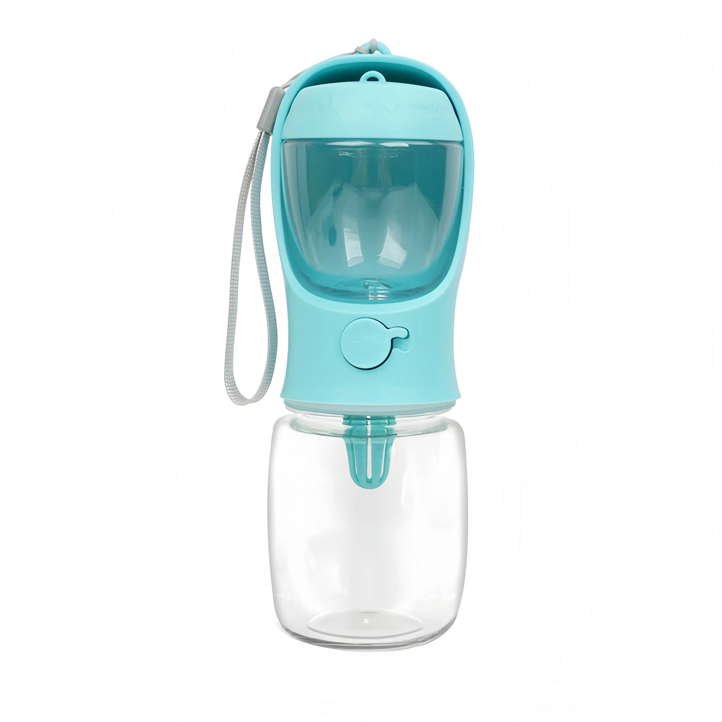 Portable Pet Water Bottle with Food Storage & Travel Bowl