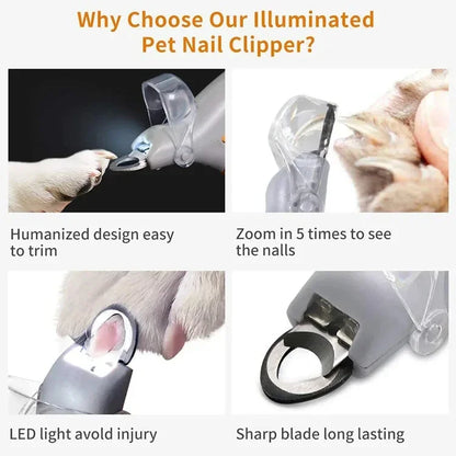 LED Pet Nail Clipper – Professional Dog & Cat Grooming Tool